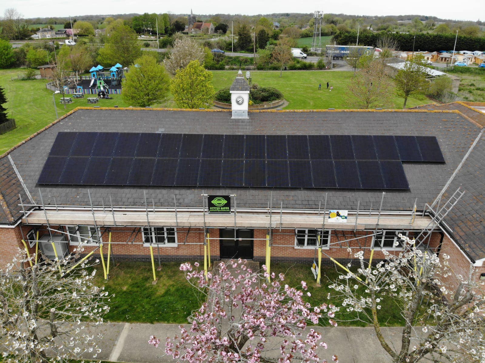 Solar installer Colchester Orton & Wenlock install solar on Marks Tey Village Hall